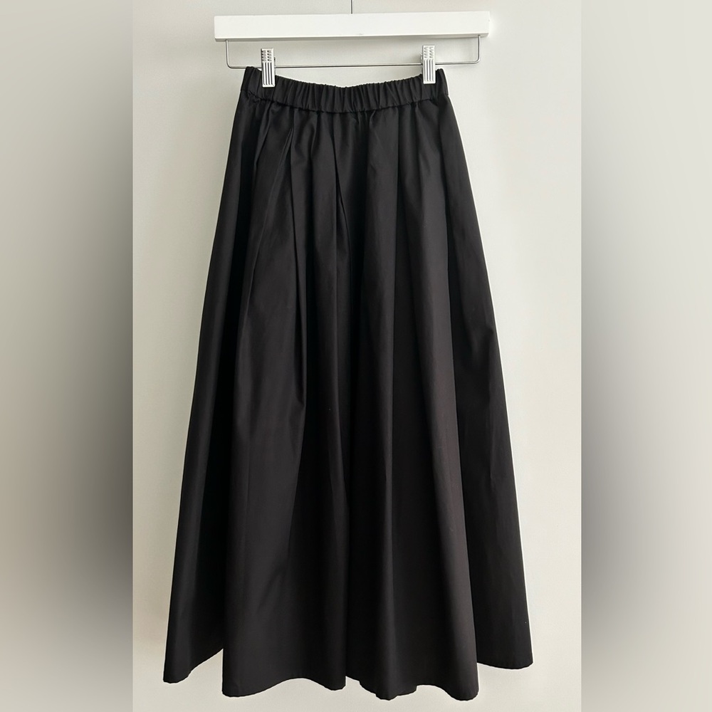 Styelin cotton poplin black skirt